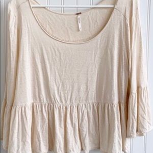 Free people ruffled peplum top